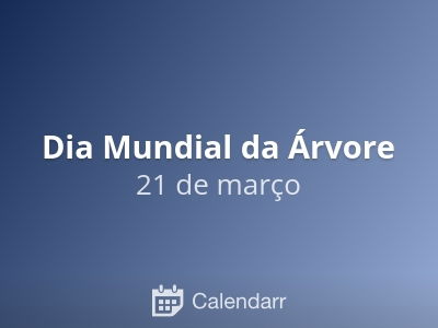 Dia Mundial da Árvore
