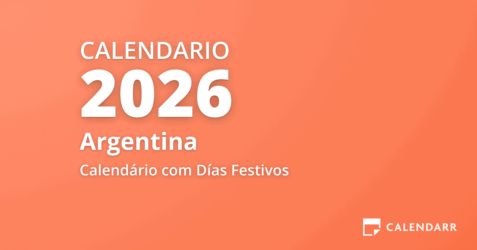 Calendario 2026 (Todos los Días Festivos y Fechas Importantes 2026