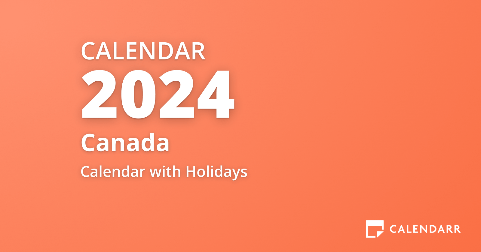 February 2024 Calendar of Canada (February 2024 Holidays and