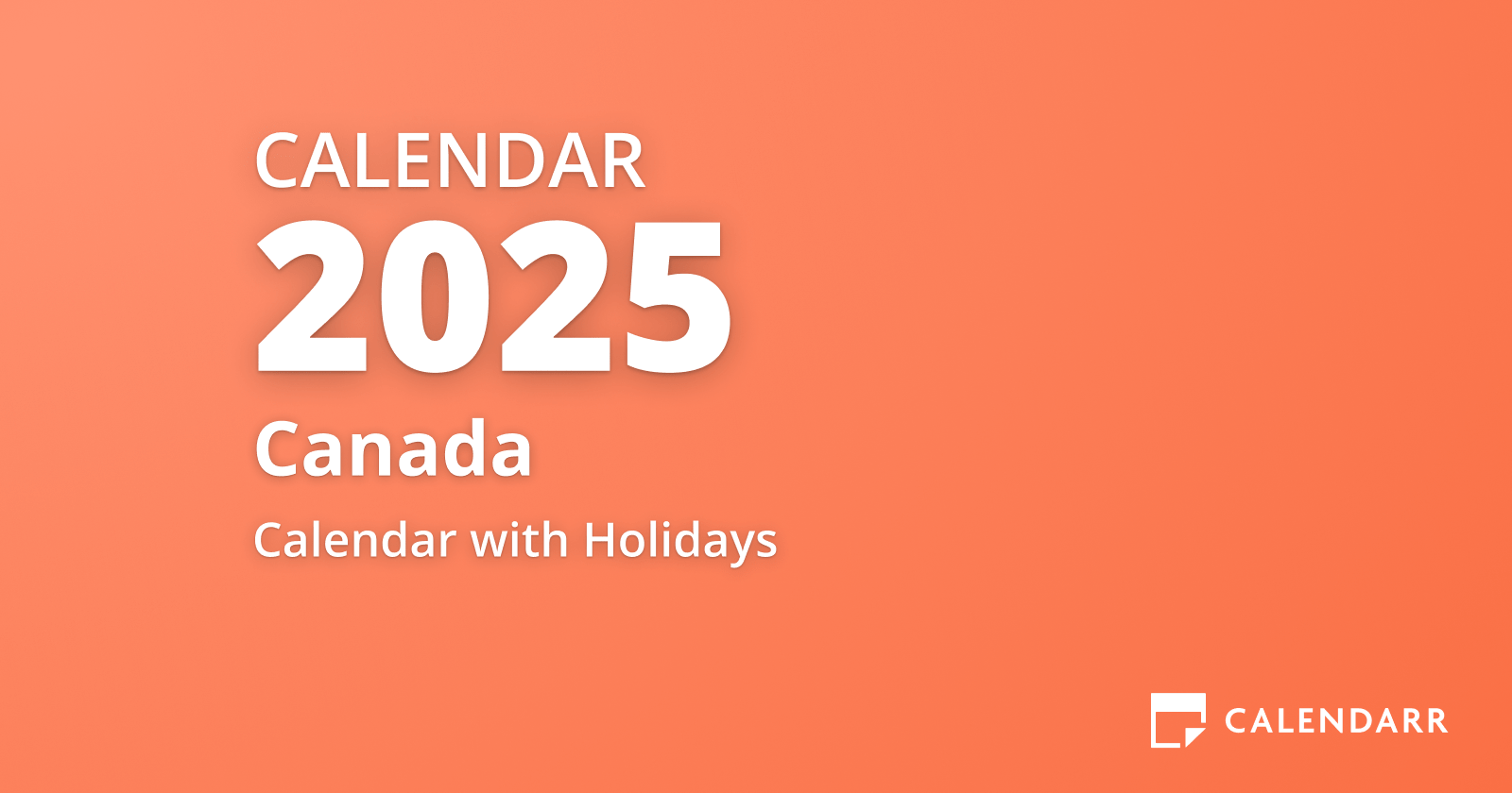 May 2025 Calendar of Canada (May 2025 Holidays and Celebrations