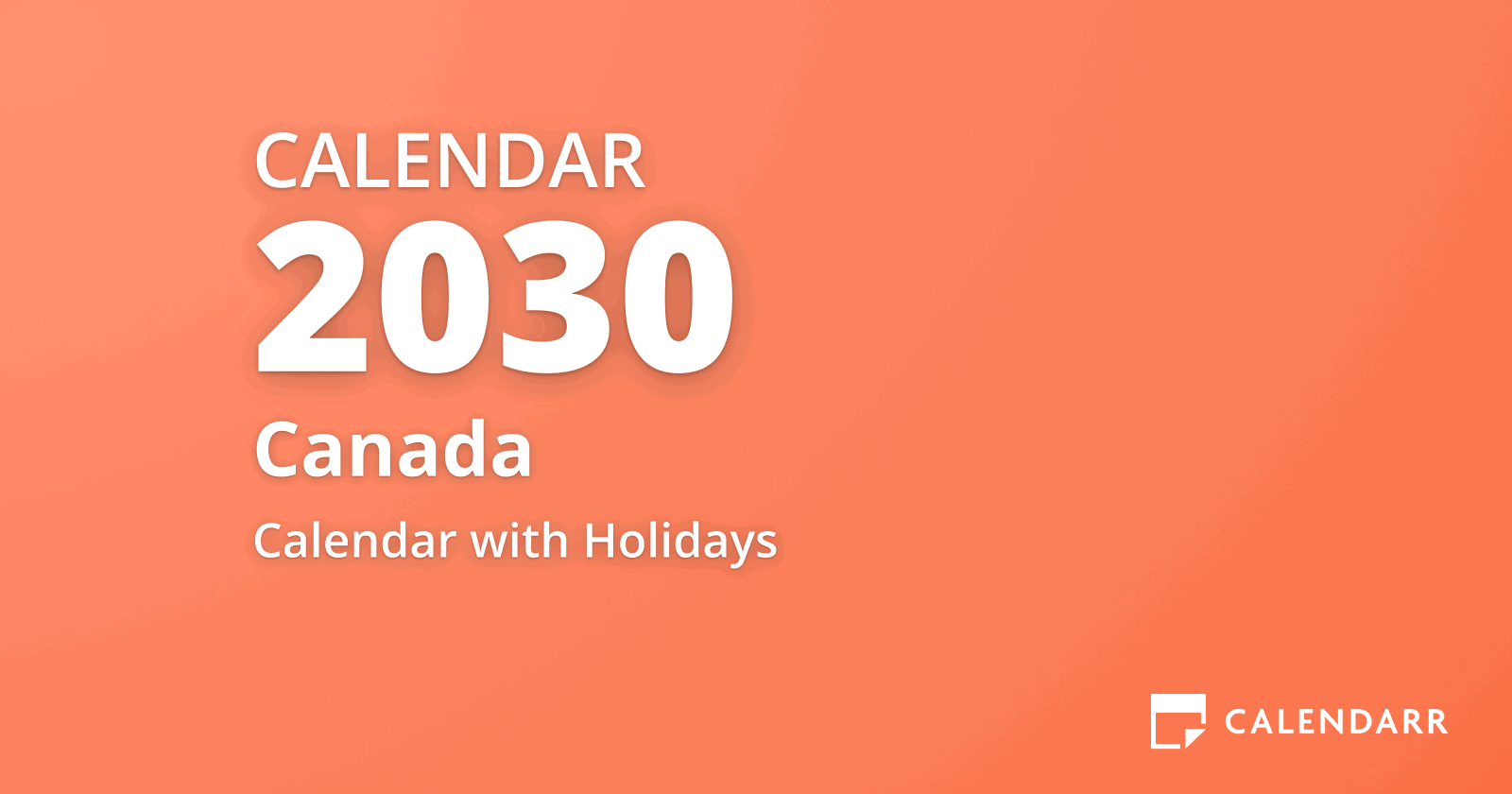 June 2030 Calendar of Canada (June 2030 Holidays and Celebrations