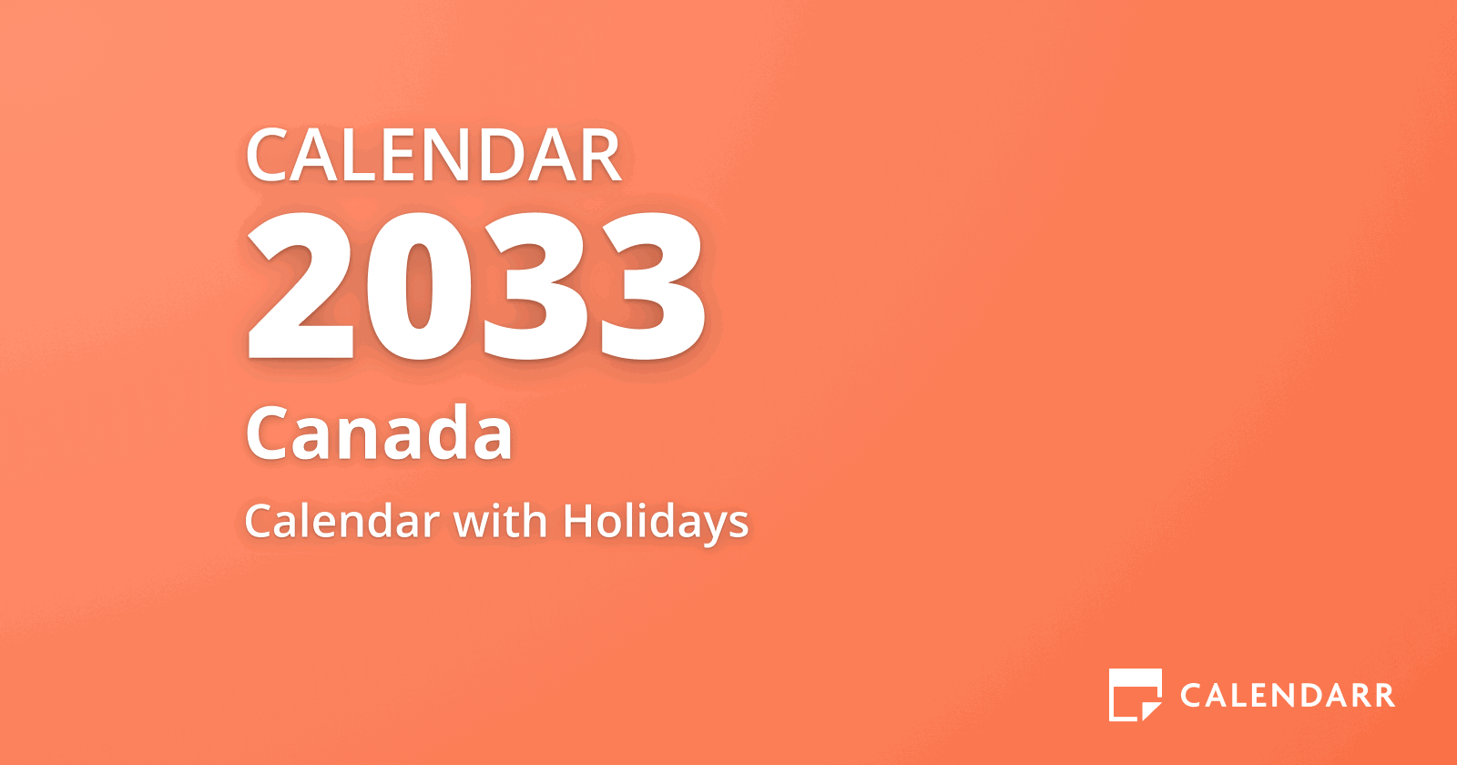 2033 Calendar (All Holidays and Celebrations of 2033) Calendarr