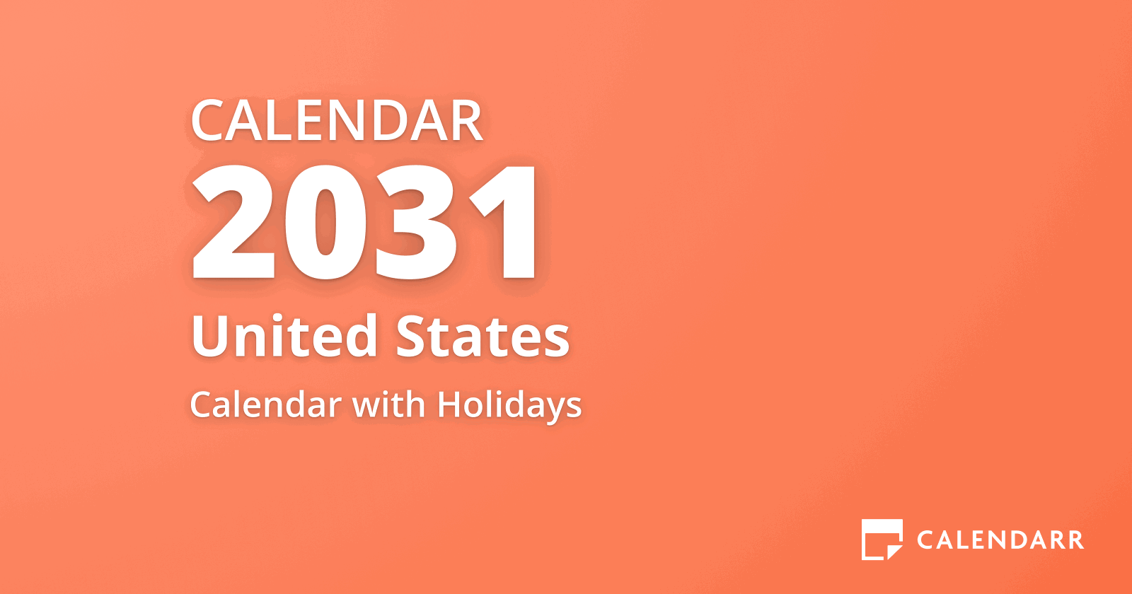 Calendar 2031 All Holidays Calendarr