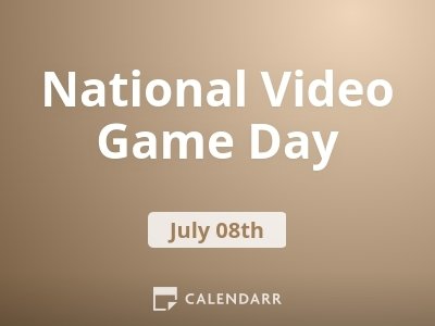 National Video Game Day