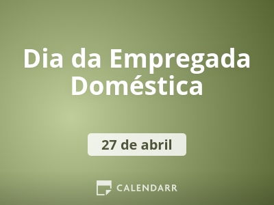 Dia da Empregada Doméstica
