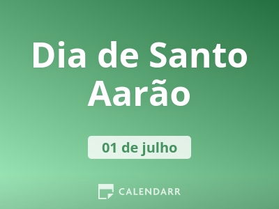 Dia de Santo Aarão