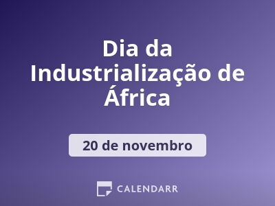 Dia da Industrialização de África
