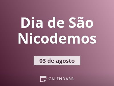Dia de São Nicodemos