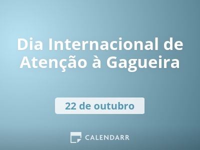 Dia Internacional de Atenção à Gagueira