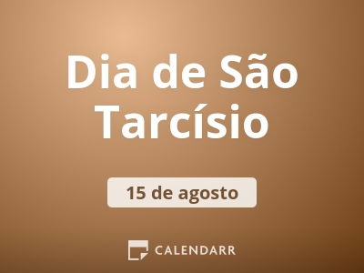 Dia de São Tarcísio