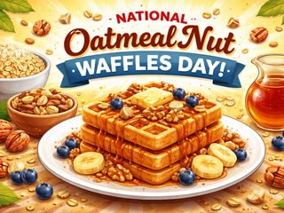 National Oatmeal Nut Waffles Day