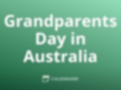 Grandparents Day in Australia