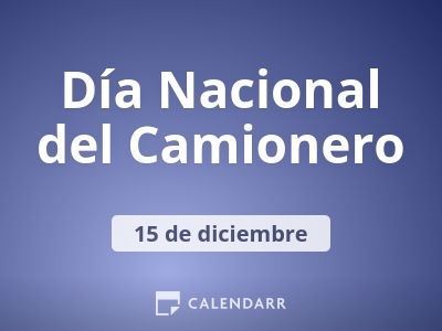 Día Nacional del Camionero