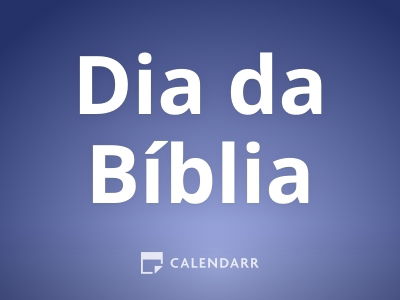 Dia da Bíblia