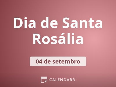 Dia de Santa Rosália