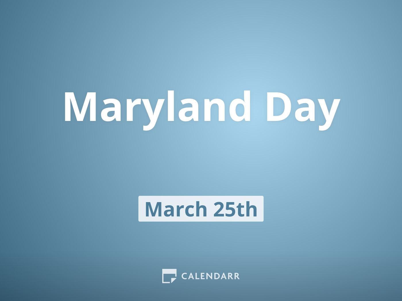 Maryland Day March 25 Calendarr