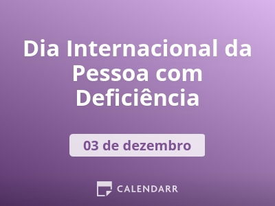 Dia Internacional da Pessoa com Deficiência