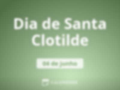 Dia de Santa Clotilde