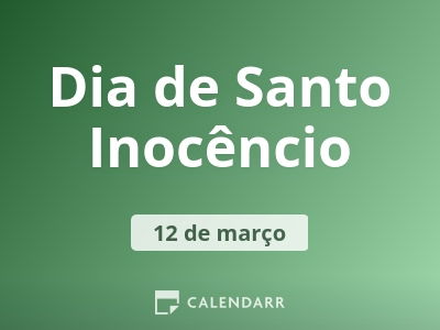 Dia de Santo Inocêncio