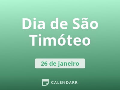 Dia de São Timóteo