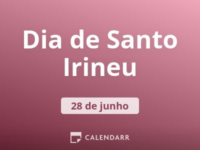 Dia de Santo Irineu