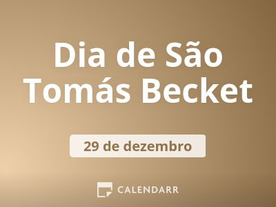 Dia de São Tomás Becket