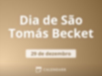 Dia de São Tomás Becket