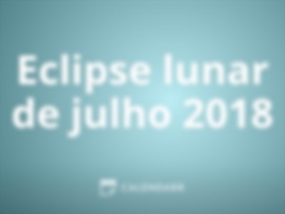 Eclipse lunar de julho 2018