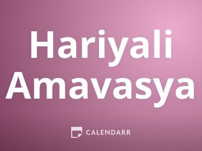 Hariyali Amavasya