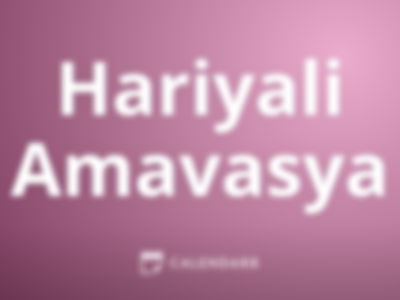 Hariyali Amavasya