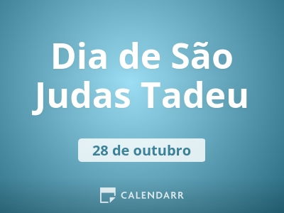 Dia de São Judas Tadeu