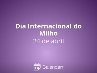 Dia Internacional do Milho