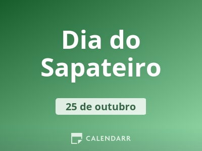 Dia do Sapateiro