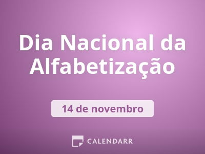 Dia Nacional da Alfabetização