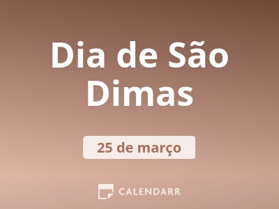 Dia de São Dimas