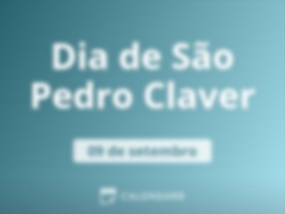 Dia de São Pedro Claver