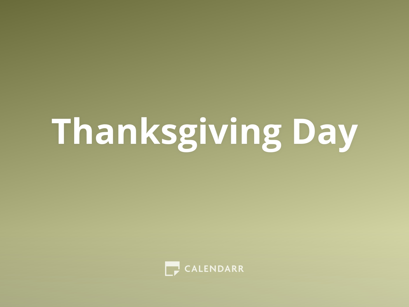 Thanksgiving Day | 26 of november of 2020 - Calendarr