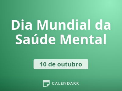 Dia Mundial da Saúde Mental