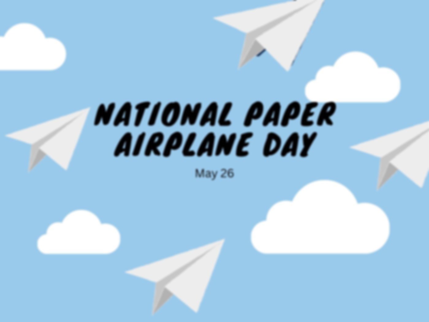 National Paper Airplane Day | May 26 - Calendarr