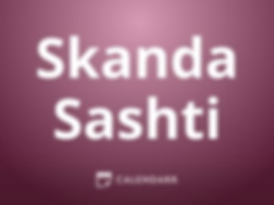 Skanda Sashti