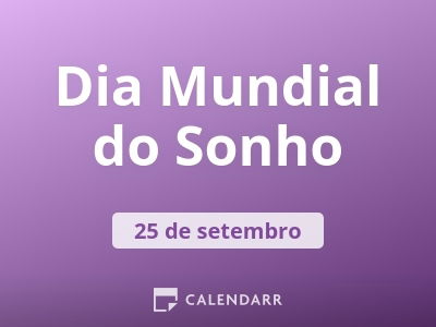 Dia Mundial do Sonho