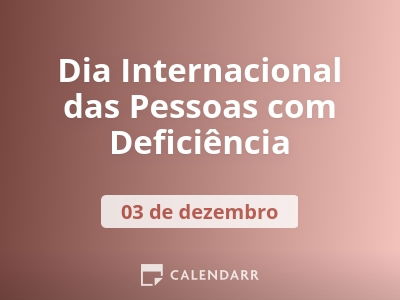 Dia Internacional das Pessoas com Deficiência