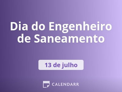 Dia do Engenheiro de Saneamento