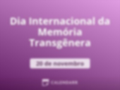 Dia Internacional da Memória Transgênera
