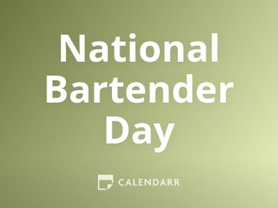 National Bartender Day
