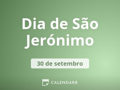 Dia de São Jerónimo