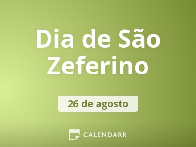 Dia de São Zeferino