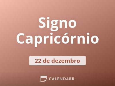 Signo Capricórnio
