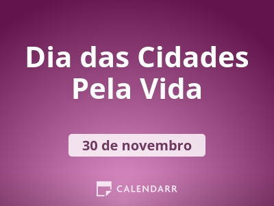 Dia das Cidades Pela Vida
