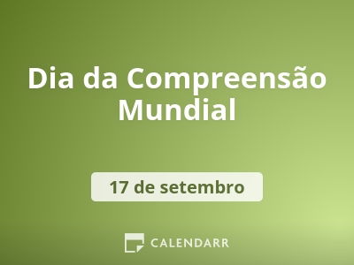 Dia da Compreensão Mundial